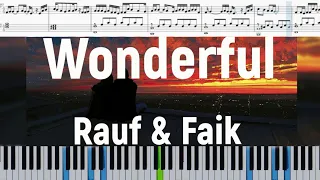 Rauf & Faik - Wonderful (Ноты на пианино)