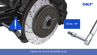 How to replace the SKF driveshaft VKJC 8596. Applicable for car models Volvo C30, S40, V50 & C70.