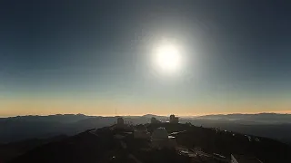 2019 total solar eclipse real-time video, La Silla Observatory