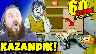 YANLIŞLIKLA KAZANDIK! MAŞALLAH DEDİK OLAN OLDU! | *finali gördük* | 60 SECONDS REATOMIZED OYNUYORUZ