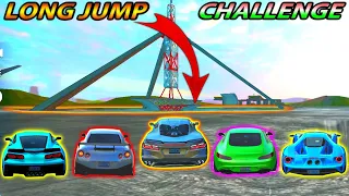 Extreme Car Driving Simulator - Pro Cars Long Jump Challenge 🤣| 5 Pro Cars Long Jump Challenge😎