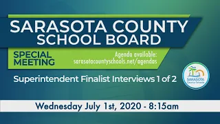 SCS | July 1, 2020 - Superintendent Finalists 8:15am (1 of 2)