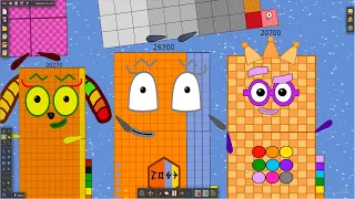 Giant Numberblocks Adorable - Floor is Lava !! Survival Challenge by Algodoo