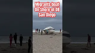 Migrants Boat land on Ocean Beach San Diego #news #beach #shorts