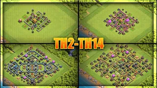 EVERY Town Hall BASE DESIGN!! BEST Bases For TH2-TH14 - Clash Of Clans