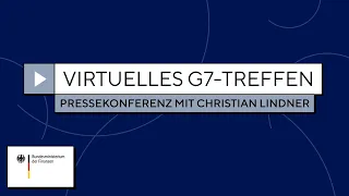 Treffen der G7-Finanzminister*innen - Pressekonferenz mit Christian Lindner