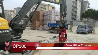 CP300 - PROMOVE DEMOLITION - CPseries - Demolition Crusher in Action