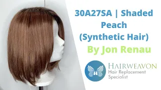 Colour 30A27SA | Shaded Peach Synthetic Hair by Jon Renau | Shown on Kristen