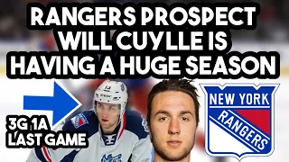 Rangers Prospect Will Cuylle Is Having A Huge Season | New York Rangers Prospect Breakdown/Analysis