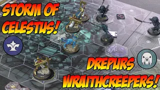 Underworlds Starter set Battle Report - Storm of Celestus vs Drepurs Wraithcreepers in 4K!