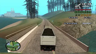 Trucking mission 2 with a 4 Star Wanted Level - GTA San Andreas