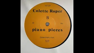 Colette Roper "Piano Pieces" 1979 Dieter Roth's Verlag / 2023 Art Into Life • Tochnit Aleph