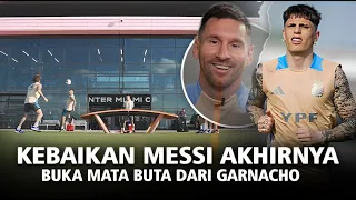 "Messi baik banget" Hibur, Lindungi, Temani Garnacho saat Training Argentina di saat yg Lain ogah