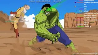 MY FAVORITE SUPER HERO!! HULK Vs. SAITAMA Animation