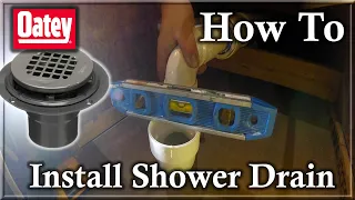 How To Install Oatey Shower Drain on Plywood Subfloor