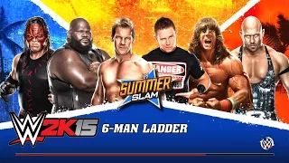 Wrestlers Looking Lost - 6-Man Ladder Match [Summer Slam] WWE 2k15