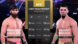 Magomed Ankalaev vs Johnny Walker 2 Full Fight - UFC Fight Night