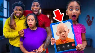 WE CAUGHT THE CREEPY BABY ON FACETIME WITH LONDYN…..💔