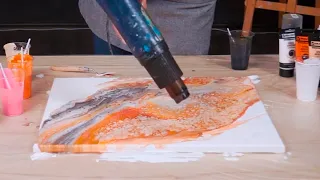 КАРТИНА ЗА 2 МИНУТЫ? / Техника Fluid Art