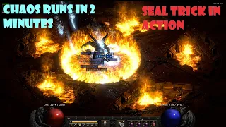 2 minute Chaos Runs with the Seal Trick (Blizz Sorc) - Diablo 2: Resurrected