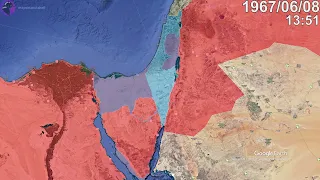 The Six-Day War in 1 minute using Google Earth