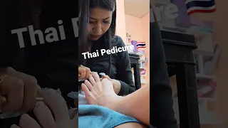 PEDICIRE IN THAILAND 🇹🇭  #asmr #pedicure #nails #thailand #asmrnails #unintentionalasmr #manipedi