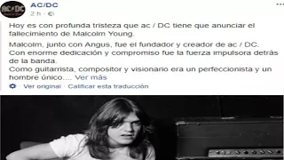 Muere Malcolm Young, fundador y guitarrista de AC/DC