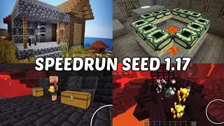 New Speedrun Seed for Bedrock 1.17 | Best Ever Easiest Bedrock Seed !