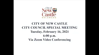 02-16-2021 City Council Special Meeting