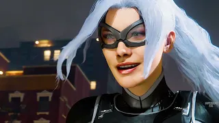 Spider-Man PS4 - Black Cat vs Spider-Man Easter Egg | Superhero FXL 2021 All Cutscenes