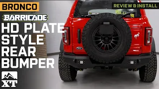 2021-2024 Bronco Barricade HD Plate Style Full Width Rear Bumper Review & Install