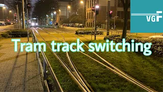 Train track switch / Tram in Frankfurt (Main)