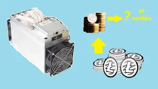 ANTMINER L3+, L3++ подведение итога о доходности за ноябрь 2021 года. Мини разгон.