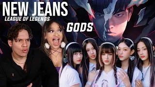 New Jeans Surprised us | Waleska & Efra React to GODS ft. NewJeans Worlds 2023 - League of Legends