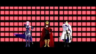 [mmd] see tinh mash kyrielight and oda nobunaga and caster artoria