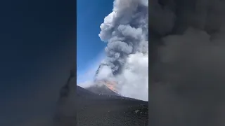 Mount Etna erupts! #shorts