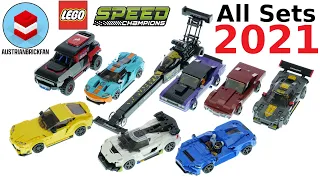 All LEGO Speed Champions 2021 Sets Compilation - Lego Speed Build Review