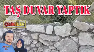 TAŞ EV ( BAĞ EVİ ) YAPIMI "TAŞ DÖŞEME, DUVAR ÖRME" PART 2