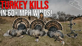 Sarah Bowmar’s EPIC Turkey TRIPLE WITH A BOW IN 4K!