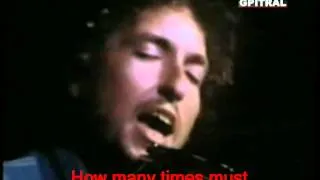 Bob Dylan Blowing In The Wind lyrics