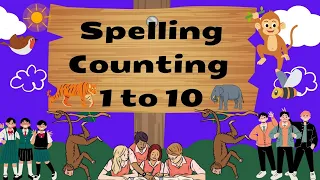 Number names | Number Names 1- 10 | Number spelling |Numbers 1 to 10| One to Ten counting.....