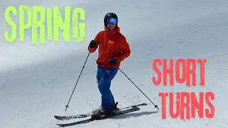 Spring skiing - Short turns in Sunshine Village - Jimmy Crawford