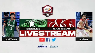 NCAA Season 98 | Benilde vs. San Beda (Men’s Basketball Round 1) | LIVESTREAM