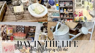 DAY IN THE LIFE / THRIFT SHOP WITH ME / COTTAGE STYLE THRIFT FINDS / THRIFT WITH ME/ ROBIN LANE LOWE