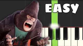 Sing 2 - Johnny (Gorilla) SongThere's | EASY Piano Tutorial - Nothing Holdin' Me Back