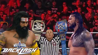 WWE - Apr 22, 2022 - Roman Reigns Vs Veer Mahan - Double Championship Match - Wrestlemania Backlash