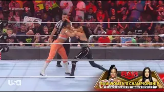 Bianca Belair vs Sonya Deville - Raw Women's Championship: WWE RAW April 25 2022 - WWE RAW 4/25/22