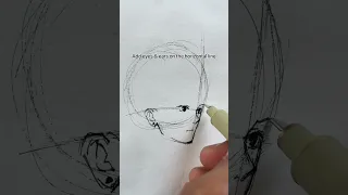 How to draw anime face easily!!!!🔥✨