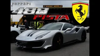 Beautiful Ferrari 488 Pista Grey