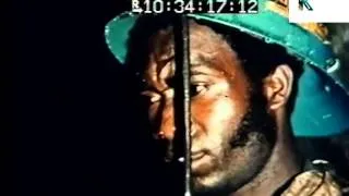 1970s Zambia, African Workers in Copper Mine, Archive Footage